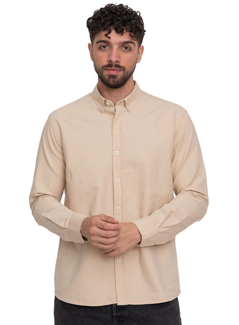 Beige Oxford Shirt